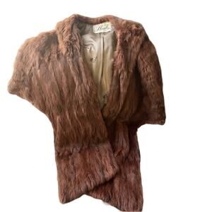 Lloyd’s VINTAGE Fur Shawl Wrap Coat Jacket